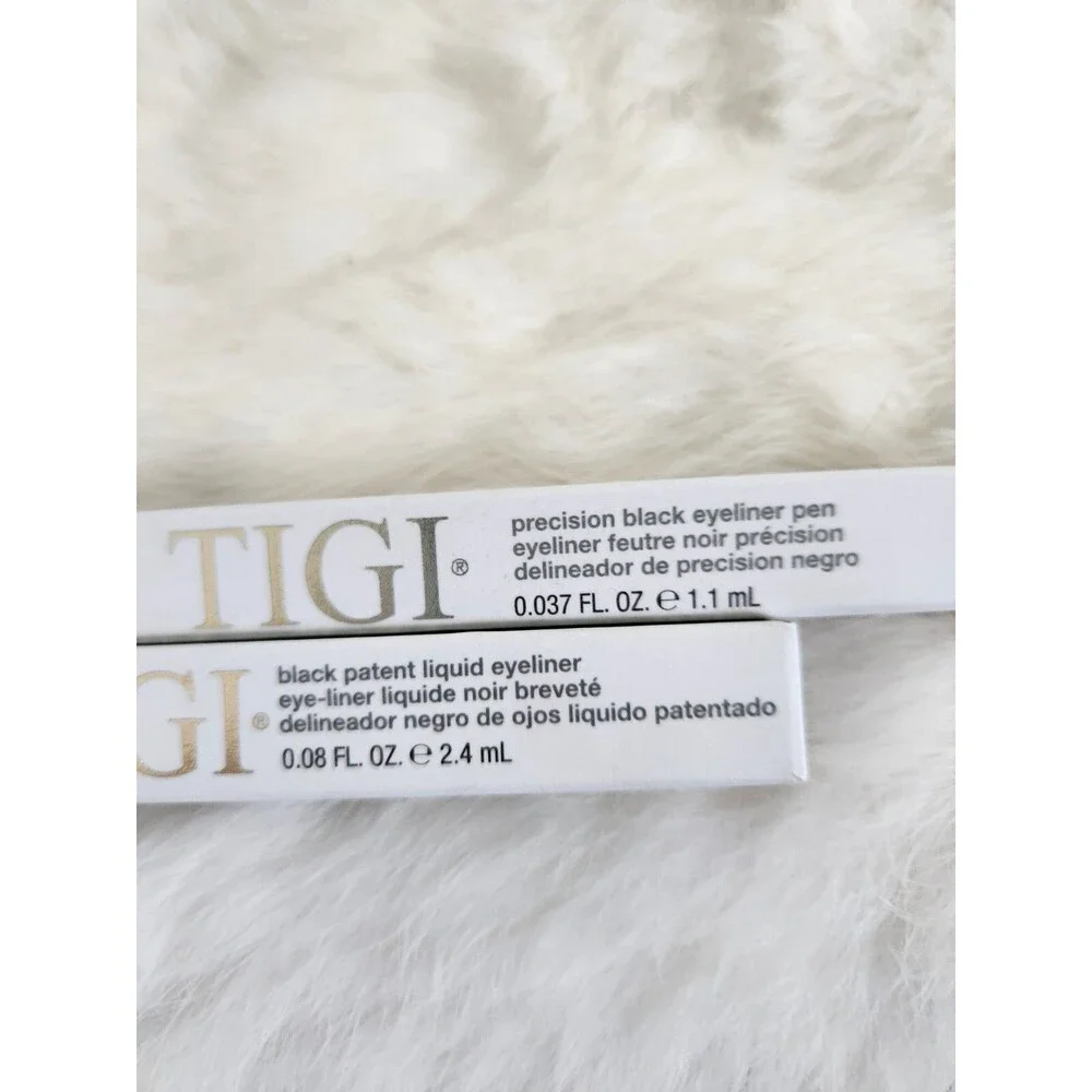 NIB TIGI Black Eyeliner Set Lot of 2 Precision Pen Liquid Eyeliner Makeup